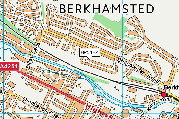 HP4 1HZ map - OS VectorMap District (Ordnance Survey)