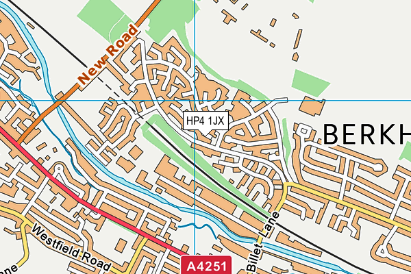 HP4 1JX map - OS VectorMap District (Ordnance Survey)