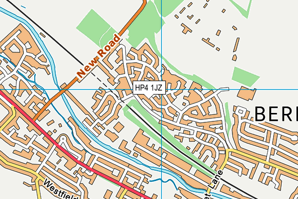 HP4 1JZ map - OS VectorMap District (Ordnance Survey)