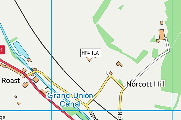 HP4 1LA map - OS VectorMap District (Ordnance Survey)