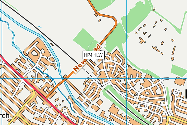 HP4 1LW map - OS VectorMap District (Ordnance Survey)