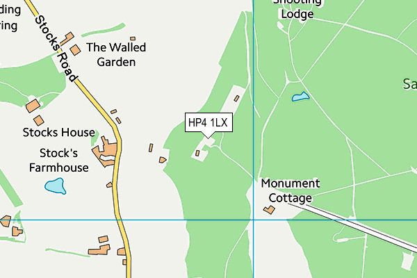 HP4 1LX map - OS VectorMap District (Ordnance Survey)