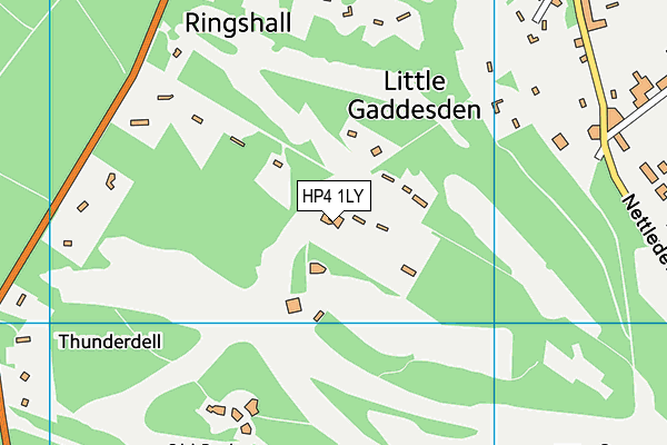 Ashridge Golf Club map (HP4 1LY) - OS VectorMap District (Ordnance Survey)
