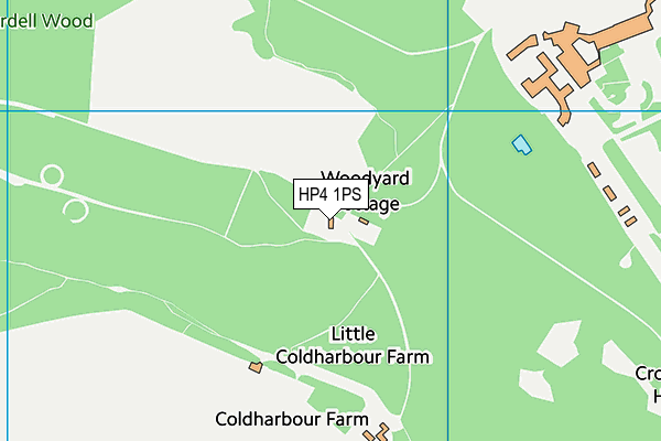 HP4 1PS map - OS VectorMap District (Ordnance Survey)