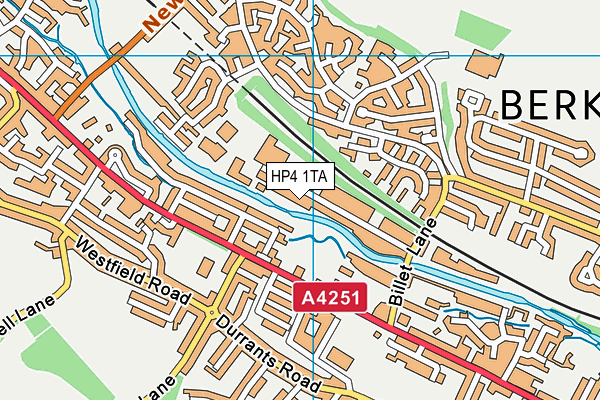 HP4 1TA map - OS VectorMap District (Ordnance Survey)