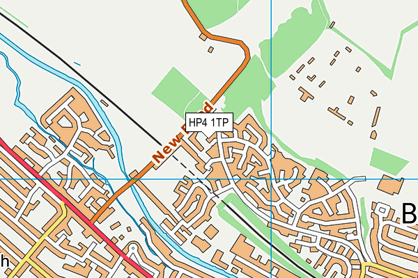 HP4 1TP map - OS VectorMap District (Ordnance Survey)