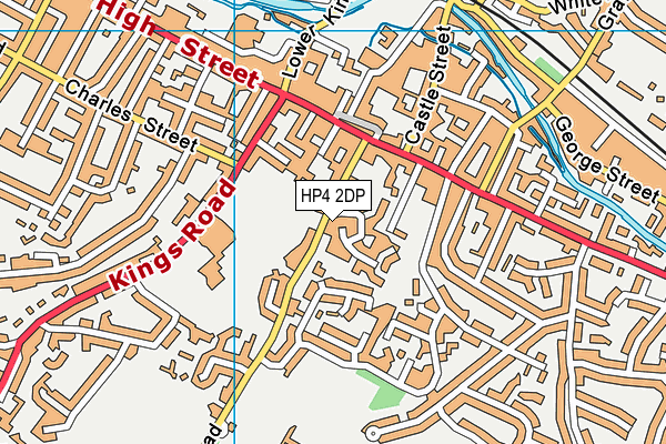HP4 2DP map - OS VectorMap District (Ordnance Survey)