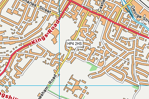 HP4 2HS map - OS VectorMap District (Ordnance Survey)