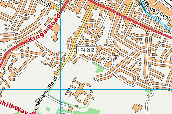 HP4 2HZ map - OS VectorMap District (Ordnance Survey)