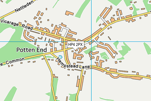 HP4 2PX map - OS VectorMap District (Ordnance Survey)