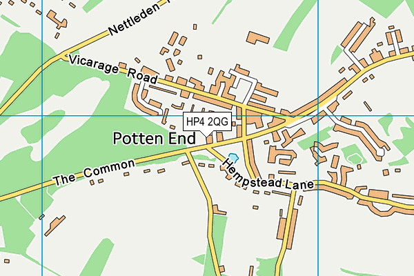 HP4 2QG map - OS VectorMap District (Ordnance Survey)
