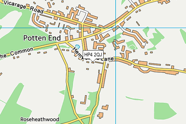 HP4 2QJ map - OS VectorMap District (Ordnance Survey)