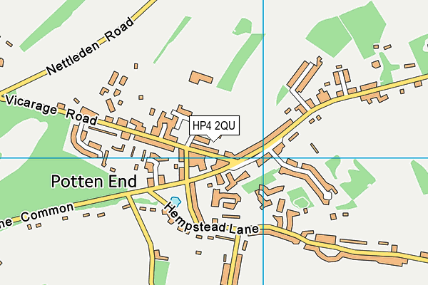 HP4 2QU map - OS VectorMap District (Ordnance Survey)