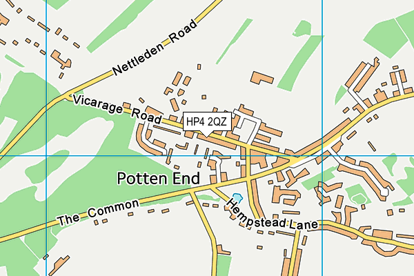 HP4 2QZ map - OS VectorMap District (Ordnance Survey)