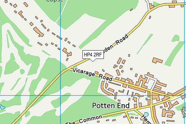 HP4 2RF map - OS VectorMap District (Ordnance Survey)
