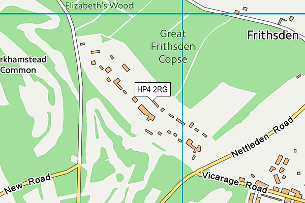 Map of FRITHSDEN COPSE FRONTAGERS LIMITED at district scale