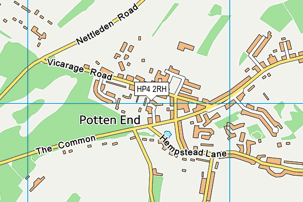 HP4 2RH map - OS VectorMap District (Ordnance Survey)