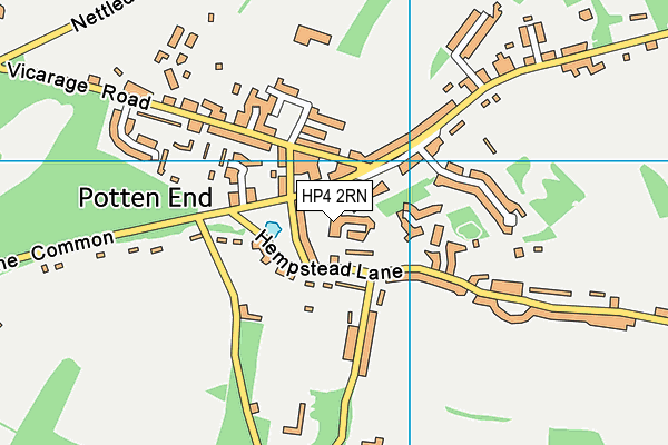 HP4 2RN map - OS VectorMap District (Ordnance Survey)