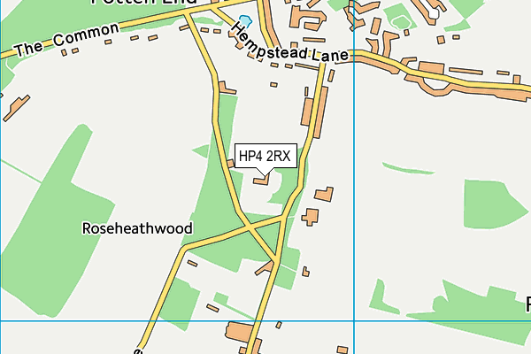 HP4 2RX map - OS VectorMap District (Ordnance Survey)