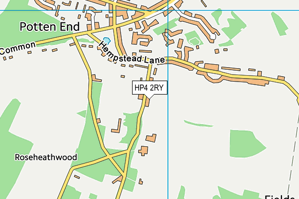 HP4 2RY map - OS VectorMap District (Ordnance Survey)