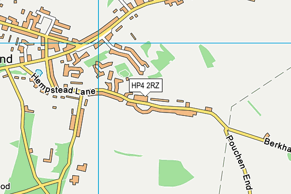 HP4 2RZ map - OS VectorMap District (Ordnance Survey)