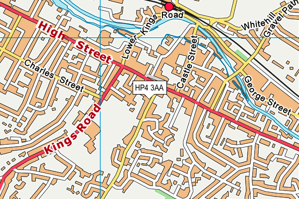 HP4 3AA map - OS VectorMap District (Ordnance Survey)