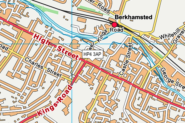 The Fitness Society map (HP4 3AP) - OS VectorMap District (Ordnance Survey)