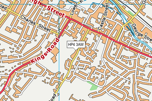 HP4 3AW map - OS VectorMap District (Ordnance Survey)