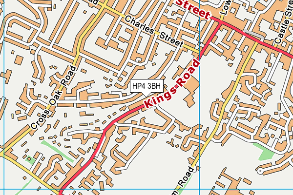 HP4 3BH map - OS VectorMap District (Ordnance Survey)