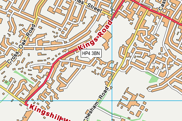 HP4 3BN map - OS VectorMap District (Ordnance Survey)