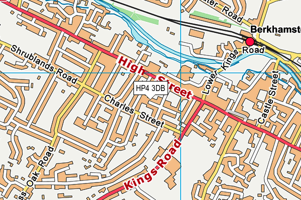 HP4 3DB map - OS VectorMap District (Ordnance Survey)