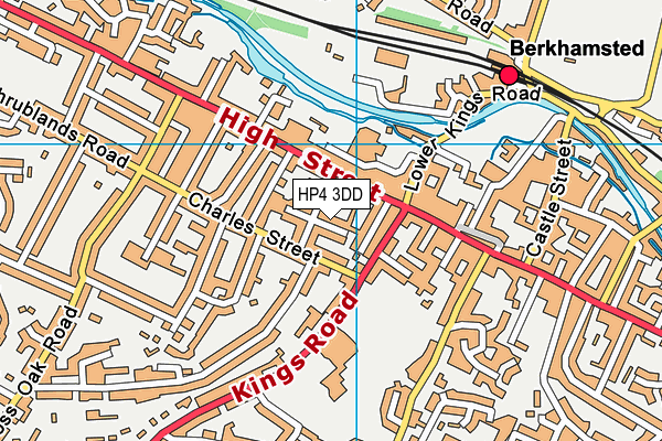 HP4 3DD map - OS VectorMap District (Ordnance Survey)