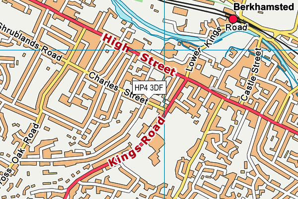 HP4 3DF map - OS VectorMap District (Ordnance Survey)