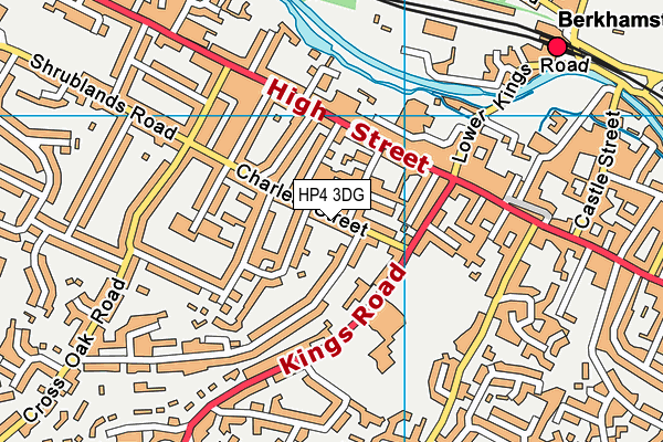 HP4 3DG map - OS VectorMap District (Ordnance Survey)