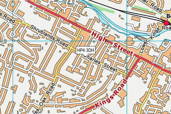 HP4 3DH map - OS VectorMap District (Ordnance Survey)