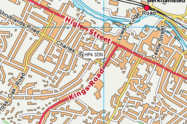 HP4 3DN map - OS VectorMap District (Ordnance Survey)