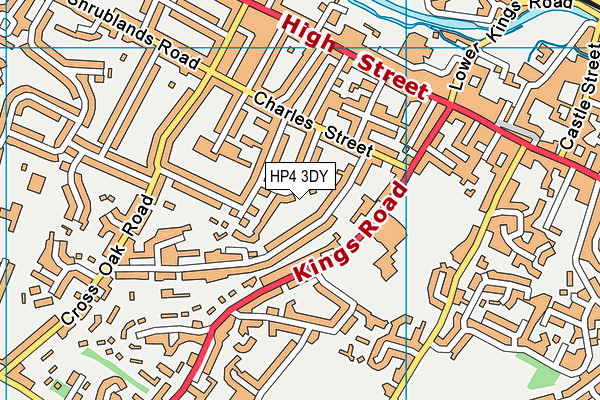 HP4 3DY map - OS VectorMap District (Ordnance Survey)