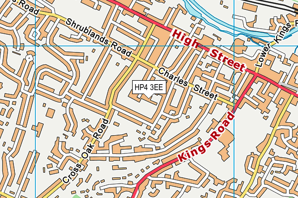 HP4 3EE map - OS VectorMap District (Ordnance Survey)
