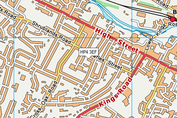 HP4 3EF map - OS VectorMap District (Ordnance Survey)