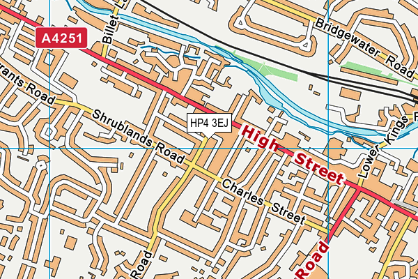 HP4 3EJ map - OS VectorMap District (Ordnance Survey)