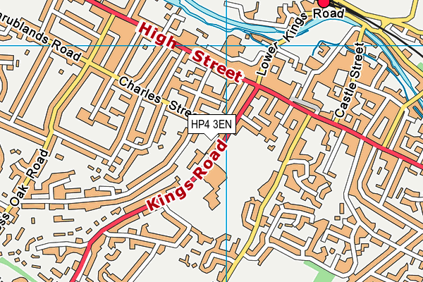 Butts Meadow map (HP4 3EN) - OS VectorMap District (Ordnance Survey)