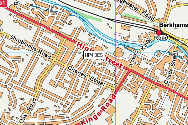 HP4 3ES map - OS VectorMap District (Ordnance Survey)