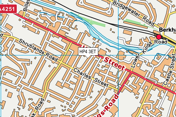 HP4 3ET map - OS VectorMap District (Ordnance Survey)