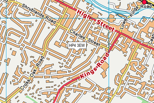 HP4 3EW map - OS VectorMap District (Ordnance Survey)