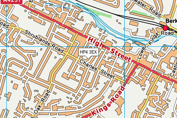 HP4 3EX map - OS VectorMap District (Ordnance Survey)