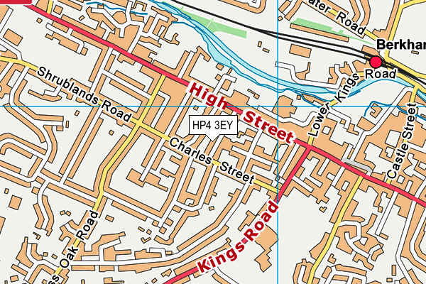 HP4 3EY map - OS VectorMap District (Ordnance Survey)