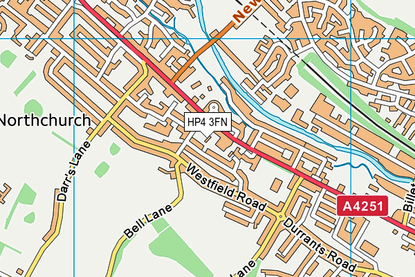 HP4 3FN map - OS VectorMap District (Ordnance Survey)