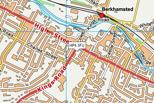 HP4 3FU map - OS VectorMap District (Ordnance Survey)