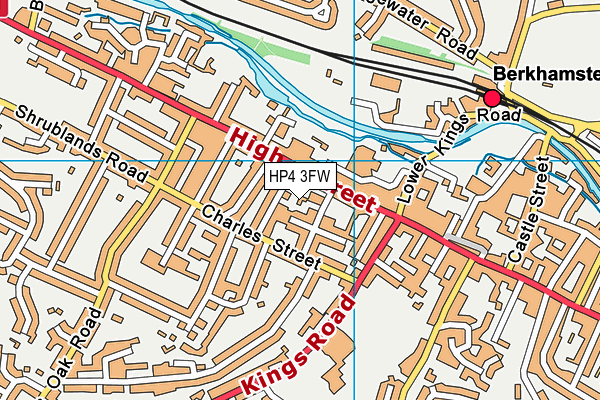 HP4 3FW map - OS VectorMap District (Ordnance Survey)