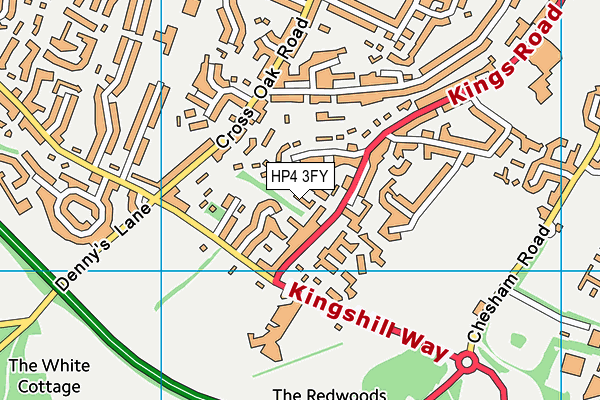 HP4 3FY map - OS VectorMap District (Ordnance Survey)